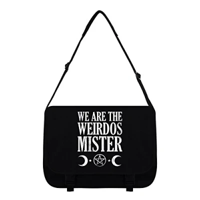 Image of We are The Weirdos Mister Messenger Bag Black 38 x 33 11cm