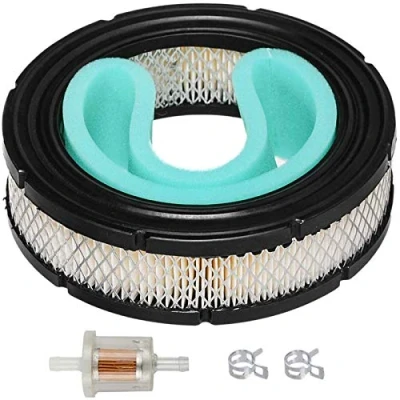 Image of JJDD Carkio Pack of 692519 Round Air Filter Cartridge 692520 Pre Cleaner Fuel Compatible with Briggs &amp; Stratton V Twin Vanguard 35, 38, 54, 61 Series Engine