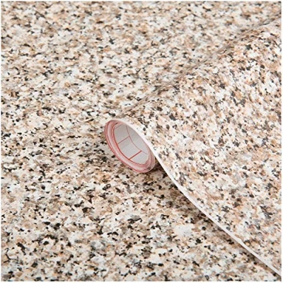 Image of d c fix FA346 8050 Decorative Self Adhesive Film, Brown Granite, 26 in x 78 Roll