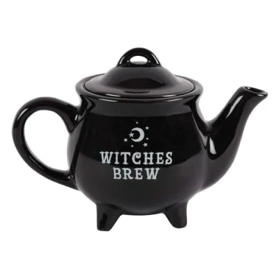 Image of something different Witches Brew Black Ceramic Tea Pot
