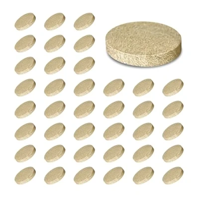 Image of SIMALA 19mm Chair Leg Floor Protectors, 5mm Thick Furniture Pads Protectors For Increased Durability. Ideal Felt Hard Surfaces, 40 Pieces
