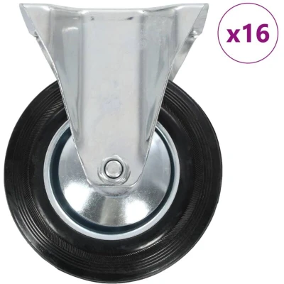 Image of vidaXL 16 pcs Fixed Casters 160 mm