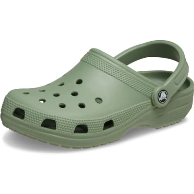 Image of Crocs Classic Clog 1 2 UK Moss, Green (Moss), 33 EU