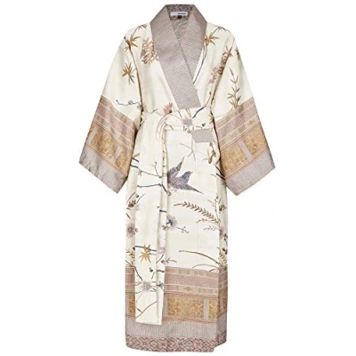 Image of Bassetti Fong 99238 Kimono Bathrobe V2 Size S/M Beige