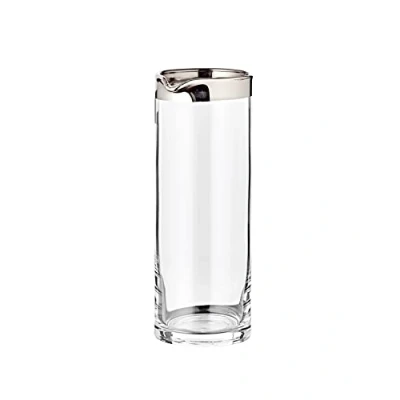 Image of Edzard Carafe Anise, mouth blown crystal glass with platinum rim, height 8.3 in, ø 3.5 capacity 0.75 litres