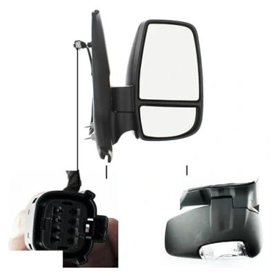 Image of Complete Wing Mirror Unit Fits Ford Transit 2014 to 2024, Electric Right Driver Side