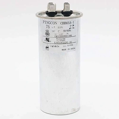 Image of DollaTek 75uF CBB65 Capacitor Motor Running for Air Conditioner 450VAC SH 40/70/21 50/60Hz