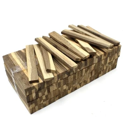 Image of VmG Store Smoked Oak Craft Wood 80 x Rectangular 22 8 160 mm Sticks for DIY Projects and Crafts