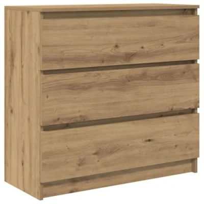 Image of vidaXL Sideboard Artisan Oak 80x35x76 cm Engineered Wood