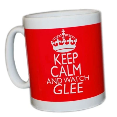 Image of KEEP CALM AND WATCH GLEE (RED) MUG