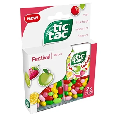 Image of Mints Tic Tac Festival Duopack Total Weight 98 Grams