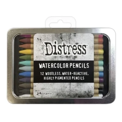 Image of Ranger Tim Holtz Distress Watercolour Pencils Set 1 12 pcs