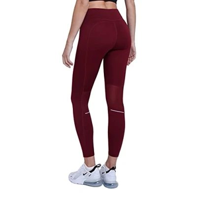 Image of TCA Women&#039;s SuperThermal Performance Workout High Waisted Running Training Tights Leggings with Pocket Cabernet, XS
