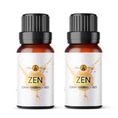 Image of Zen Inspired Fragrance Oil 20ml (2x10ml) Diffuser for Home, Burner, Soap &amp; Candle Making, Perfume Fragrance, Wax Melts, Car, Scented Aromatherapy Gift Made in UK