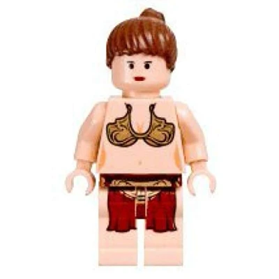 Image of Lego Star Wars Slave Princess Leia Minifigure (2003 version)