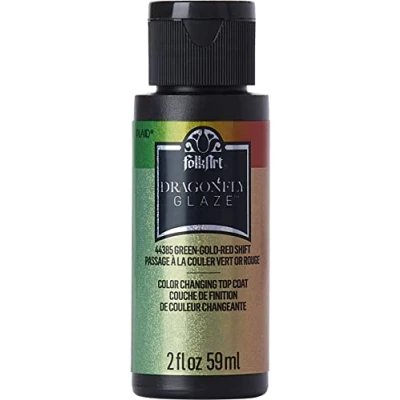 Image of PLAID ENTERPRISES, INC. FOLKART Color GRN/GLD/RD, Green, Gold, Red Shift, 2oz/59ml