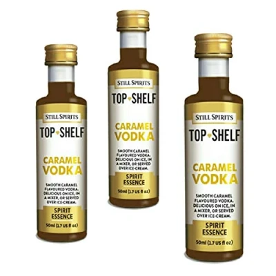 Image of 3X Still Spirits Top Shelf Caramel Vodka Essence Flavours 2.25L