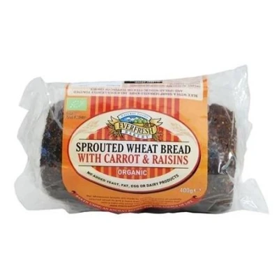 Image of (2 Pack) Everfresh Natural Foods Org Sprout Carrot Raisin Bread 400g 2 PACK BUNDLE