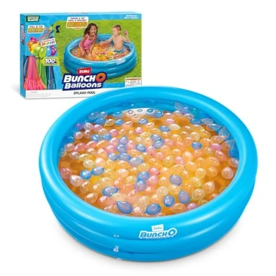 Image of Bunch O Balloons Original Splash Pool with Tropical Party 100+ Rapid Filling Self Sealing Water by ZURU