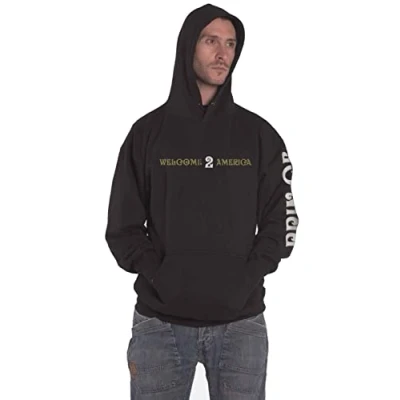 Image of Prince Welcome 2 America Unisex Official Pullover Hoodie Size : SMALL Black