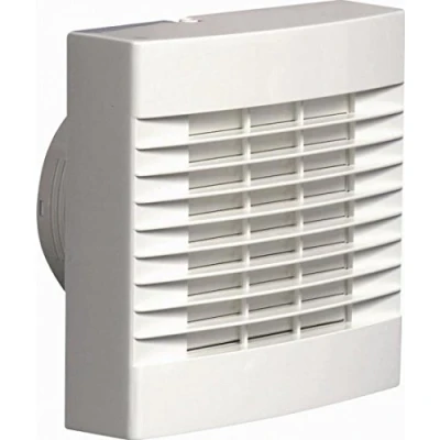 Image of Newlec NL880HS Bathroom Extractor Fan with Humidistat, Pullcord and Automatic Shutters 4&quot; 100mm White