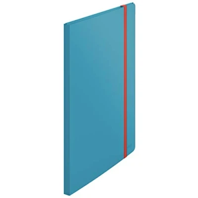 Image of Leitz A4 Plus Display Book, 20 Pockets, 40 Sheet Capacity, Cosy Range, Calm Blue, 46700061