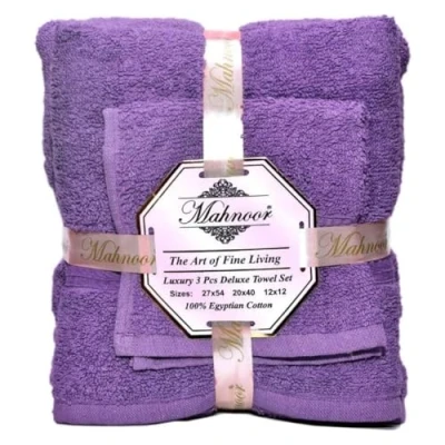 Image of ARA CHOICE 1 &amp; 3pcs Luxury 100% Egyptian Cotton Towels Soft Face Bath Hand Towel Sheet Sets Machine Washable Tumble dry low remove promptly (Face 30 x 30cm)
