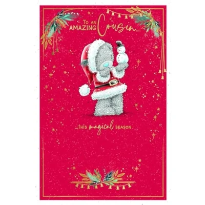Image of Me To You Tatty Teddy An Amazing Cousin Christmas Card 6x9ins Official Collection