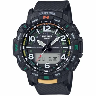 Image of Casio Men Analogue Digital Quartz Watch with Plastic Strap PRT B50 1ER