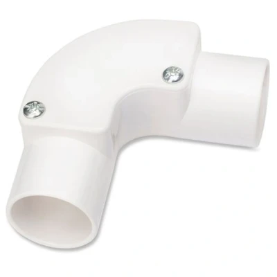 Image of Univolt Ie 20 Wh 20mm White PVC Conduit Inspection Elbow