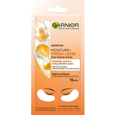 Image of Garnier Moisture Fresh Look Eye Mask 1 Pair Orange