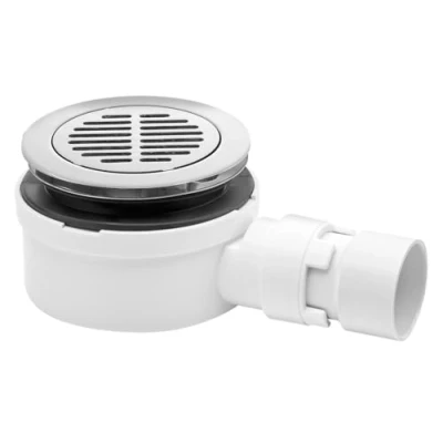 Image of McAlpine 1�&quot; 90mm x 25mm Slim Shower Trap for Trays with Solvent Weld ST90CPB S 53