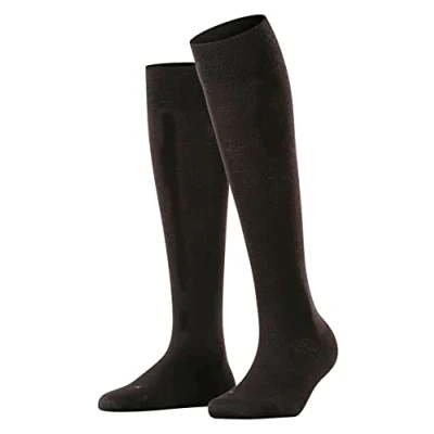 Image of FALKE Women&#039;s Sensitive Berlin Socks, Wool Cotton, Black (Black 3009), 2.5 5 (1 Pair)