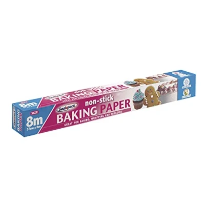Image of Sealapack Ready to USE Baking Paper, 37cm x 8 METRE ROLL, Brown, SAP015,White