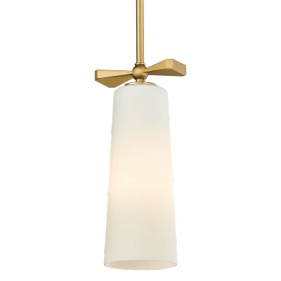 Image of Bow Slim Pendant Ceiling Light Brass, E27
