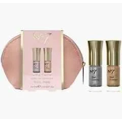 Image of *NEW* No7 Nude To Night Nail Polish Duo Mini Gift Set