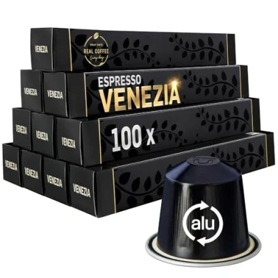 Image of 100 Organic Nespresso Compatible Pods Fairtrade Espresso Venezia