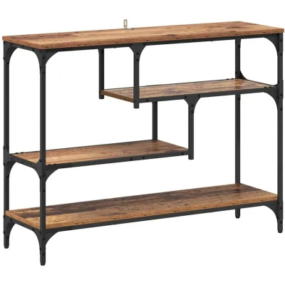 Image of vidaXL Console Table Old wood 100 x 30 75 cm Engineered