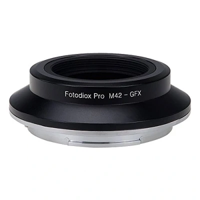 Image of Fotodiox Pro Lens Mount Adapter, M42 Screw SLR to Fujifilm G GFX Mirrorless Digital Camera Systems (such as 50S and more)