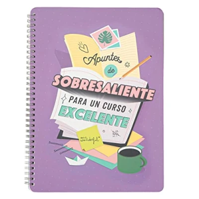 Image of Mr. Wonderful Notebook Protruding Notes for Excellent Course, Multi Colour