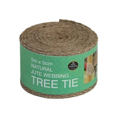 Image of Garland 5m x 5cm Natural Jute Webbing Tree Tie (Loose)