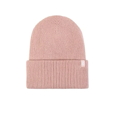 Image of Women&#039;s 1 Pack SOCKSHOP Heat Holders Vermont Fine Rib Turnover Cuff Hat Dusky Pink One Size