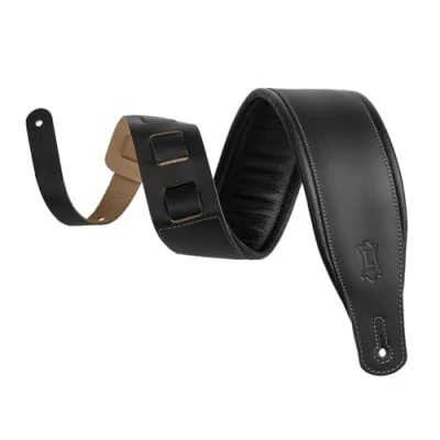 Image of Levy&#039;s M26PD BLK Top Grain Leather 3&quot; Black
