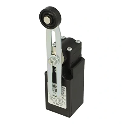 Image of FR 555 FR555 PIZZATO LIMIT SWITCH WITH ADJUSTABLE ROLLER LEVER, PLASTIC, PG 13.5, 1NO 1NC FAST ACTION