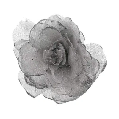 Image of Zac&#039;s Alter Ego Glitter Hair Rose with Feathers on Clip, Elastic &amp; Brooch Pin