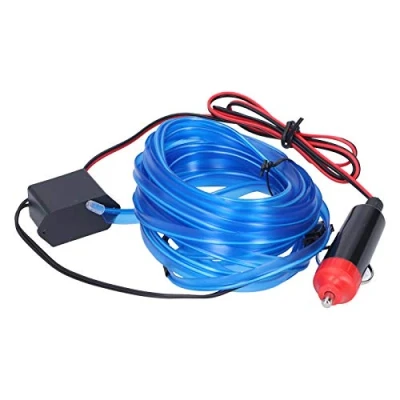 Image of aqxreight Car Ambient Light,5m/16.4ft Auto LED Strip Cigarette Lighter Drive Luminous Interior Light DC 12V (blue)