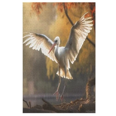 Image of Stork Puzzles for Adults,1000 Piece Jigsaw Adults,Jigsaw Puzzle Teens &amp; Adults Wooden Brain Challenge （78x53cm）