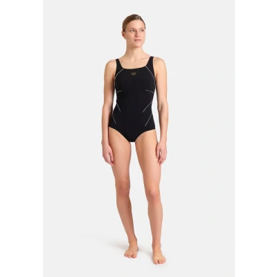 Image of arena Jewel Low R Women&#039;s One piece C cup Swimsuit, Bodylift Shaping Power Mesh Technology, Chlorine Resistant Sensitive Fabric