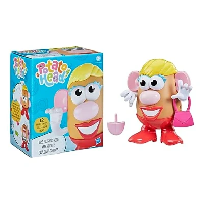 Image of Potato Head Mrs. Classic Toy For Kids Ages 2 and Up, Includes 12 Parts Pieces to Create Funny Faces
