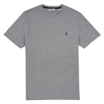 Image of Original Pengun Men&#039;s Small Embroidered Logo T Shirt, Rain Heather, 080, Large